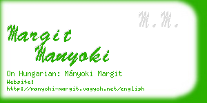 margit manyoki business card
